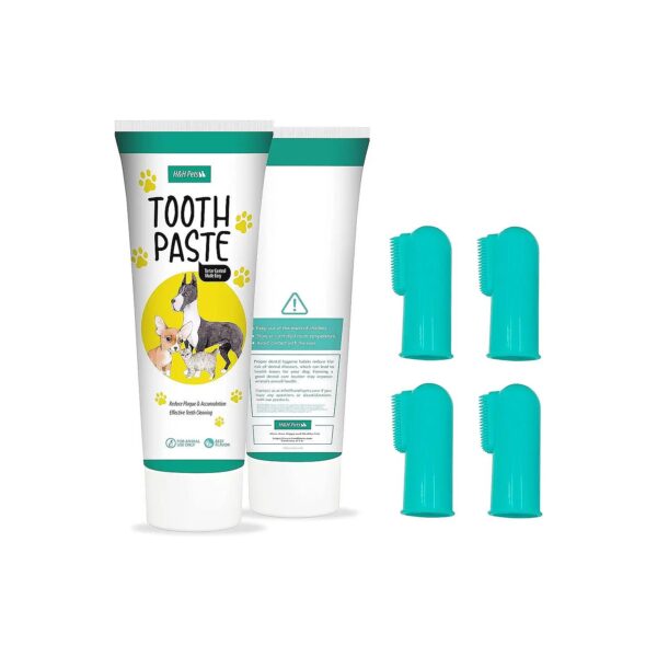 Best Pet Dental Kit for Small Dogs and Cats - Finger Toothbrushes and Toothpaste