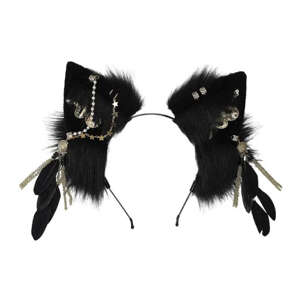 Best-Selling Faux Plush Cat Fox Wolf Dog Ears Hairband for Fashion and Entertainment