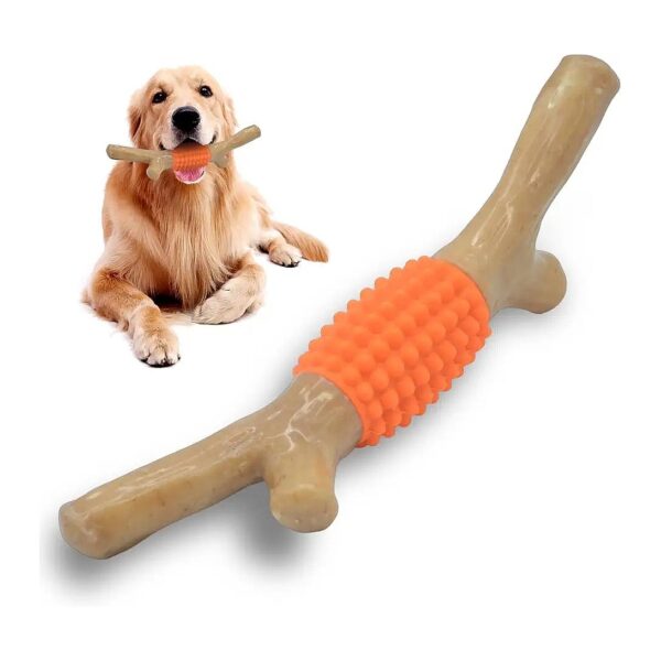 Big Paw-Friendly Nylon Chew Stick for Large Medium Breed Dogs with Real Maple Wood Flavor