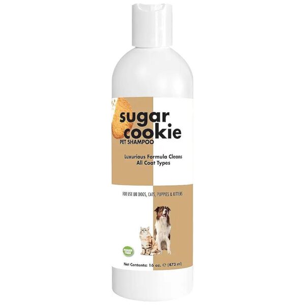 Biodegradable Pet Shampoo for Dogs and Cats with Sugar Cookie Scent and Natural Oils