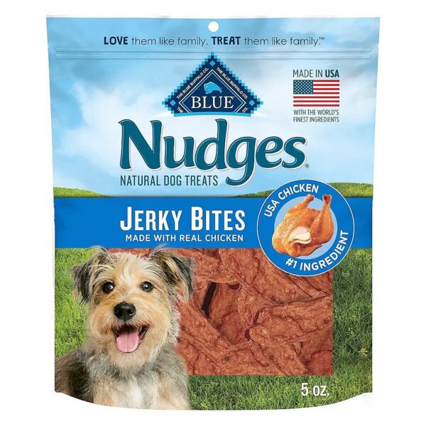 Bite-Sized Real Chicken Dog Jerky Treats for All Breed Sizes