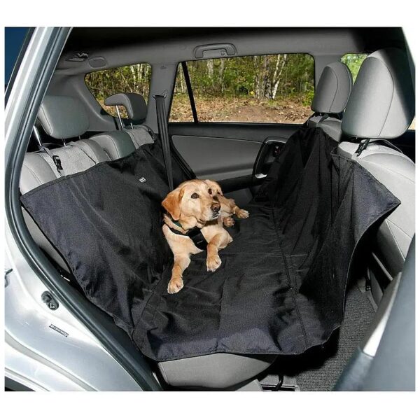 Black Car Rear Back Seat Cover Dog Mat Blanket Hammock Pet Travel Pad Protector