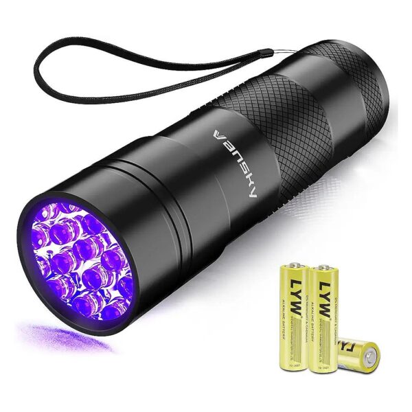 Black Light UV Flashlight for Dog, Cat, and Pet Urine Detection on Carpets and Rugs