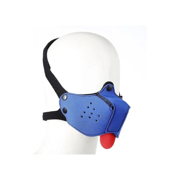 Black Neoprene Puppy Face Muzzle Dog Hood Mask for Comfortable Play