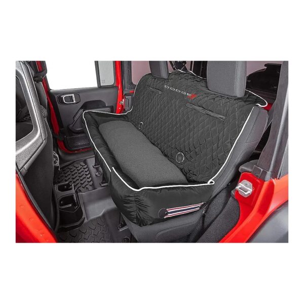 Black Pet Bed and Car Seat Cover for Cars and Home Furniture with Adjustable Straps