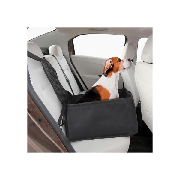 Black Pet Car Seat for Small to Medium Dogs Waterproof Booster Seat