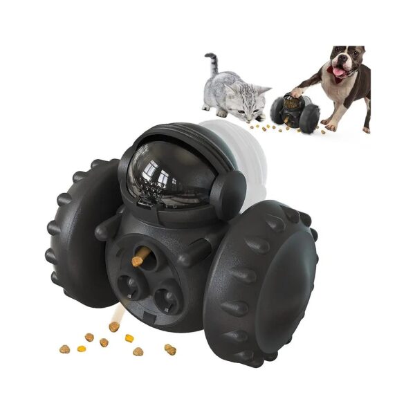 Black Pet Puzzle Feeder Toy for Small to Medium Size Dogs and Cats