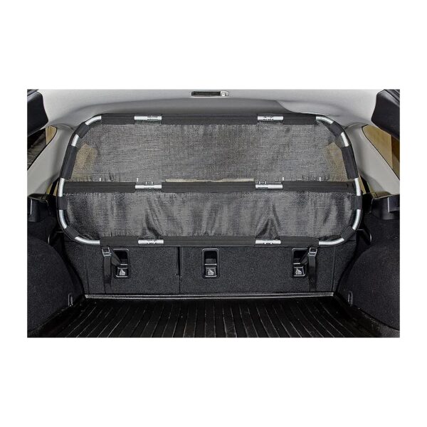 Black Pet Screen Cargo Area Barrier for SUV Crossover Vehicle 46 Wide Back Seat Divider