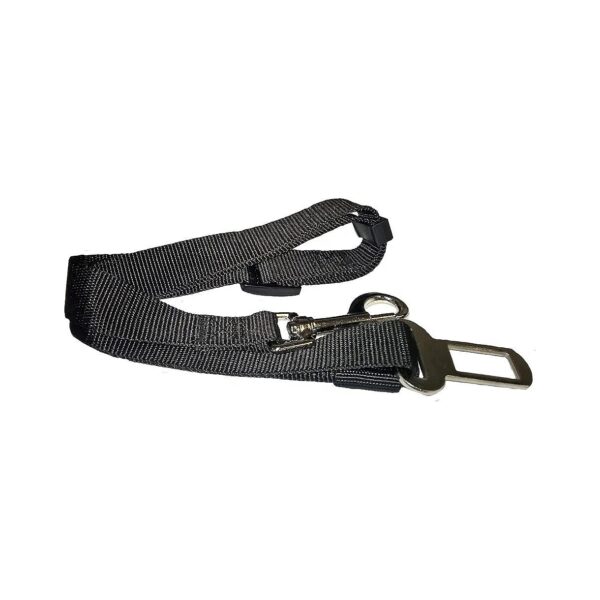 Black Pet Seat Belt for Cars and Standard Vehicles - One Size Fits Small to Medium Dogs