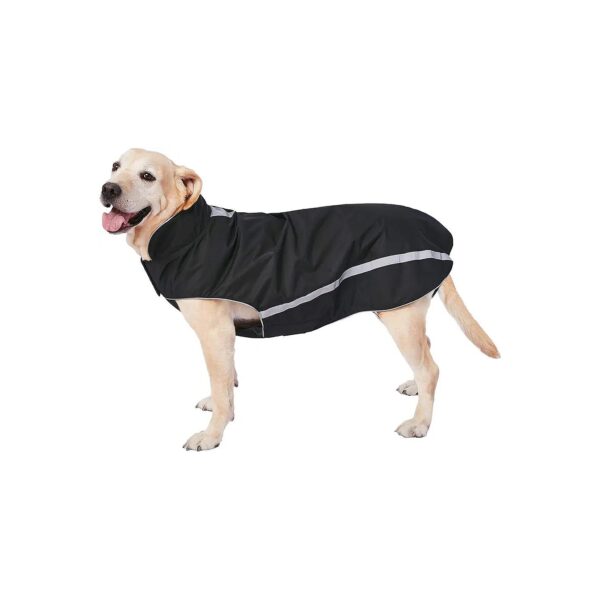 Black Waterproof Windproof Dog Winter Coat for Large Dogs 5XL