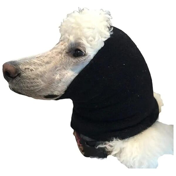 Black X-Large Pet Hoodie for Calming Anxiety and Noise-Induced Stress