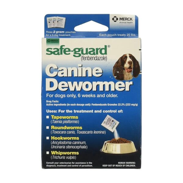 Blue Package Canine Dewormer with Fenbendazole for Dogs of All Sizes