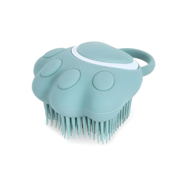 Blue Paw Silicone Dog Grooming Brush Comb for Pet Hygiene and Massage