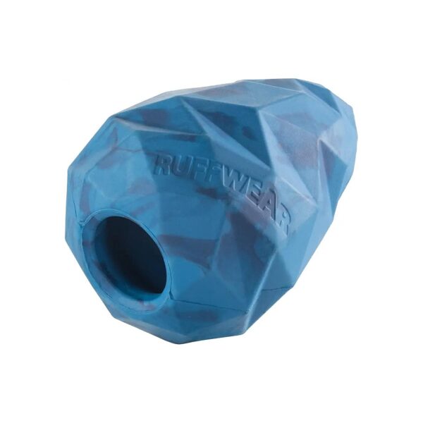 Blue Pool Durable Dog Toy with Faceted Surface for Gum Massage and Teeth Cleaning