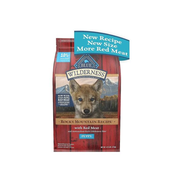 Blue Wilderness High-Protein Puppy Food with Real Red Meat and Grain Recipe