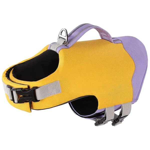 Boating and Swimming Safety Dog Life Jacket XX-Large Purple for Dogs