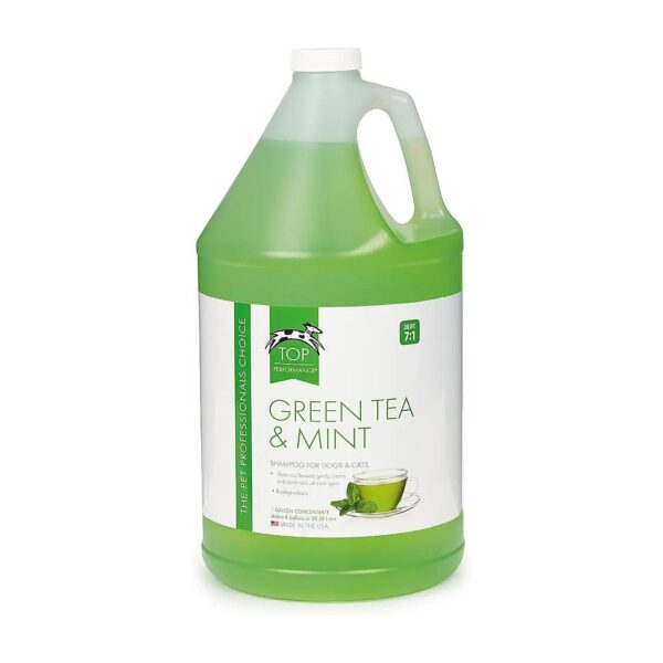 Botanical Green Tea And Mint Shampoo For Puppies And Kittens Soft Coat