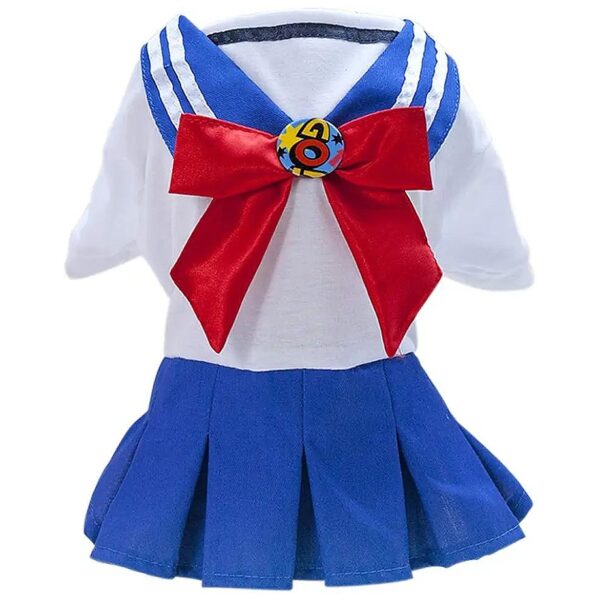 Bow-Knot Student Cosplay Pet Costume Dog Skirt for Comfortable Wearing