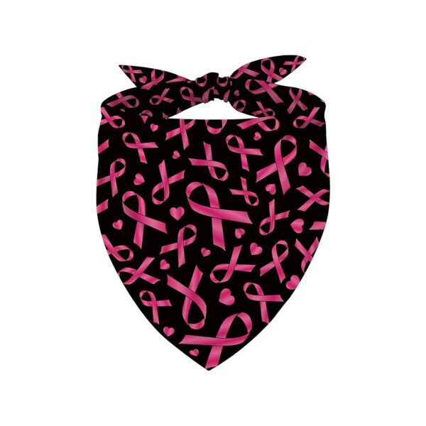 Breast Cancer Awareness Pink Ribbon Scarf for Small to Medium Size Dogs and Cats Pets