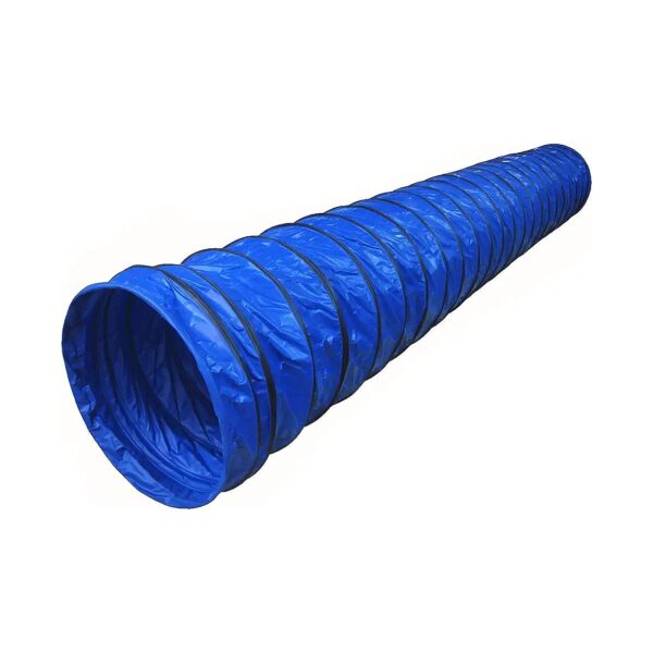 Breathable 470GSM PVC Dog Agility Round Tunnel Blue