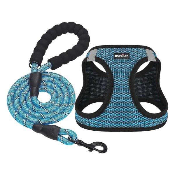 Breathable Air Mesh Dog Harness for Small Medium Dogs Step-in Design Safety Harnesses