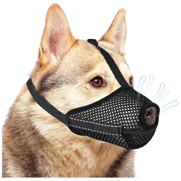 Breathable Anti-Off Dog Muzzle for Small Medium Large Dogs with Adjustable Buckle XL