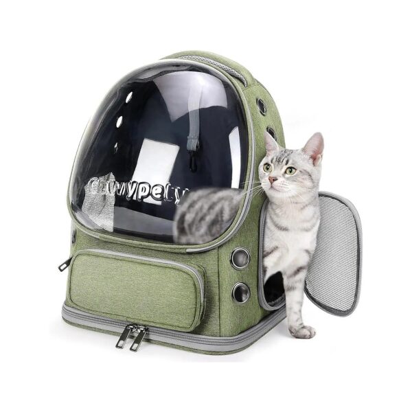 Breathable Cat Carrier Backpack with Large Space Bubble for Pet Travel Hiking