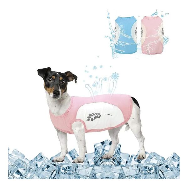 Breathable Cooling Dog Vest for Small to Medium Size Dogs with Pink and Blue Colors