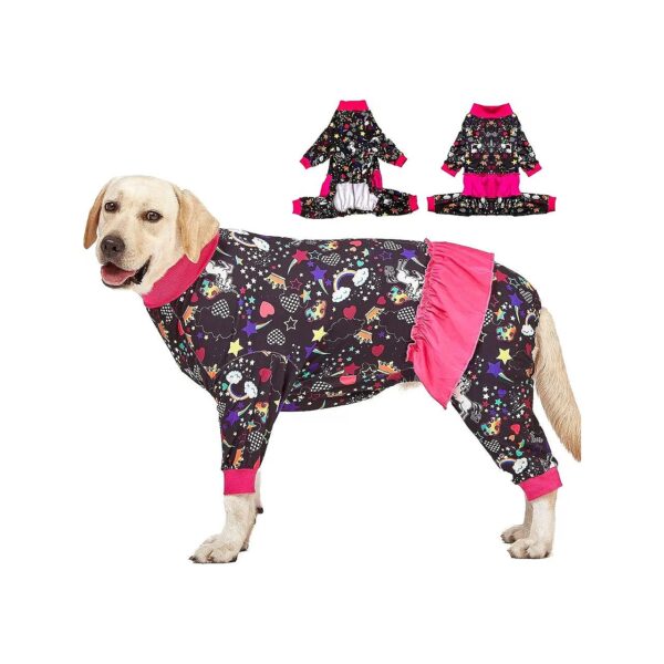 Breathable Dog Pajamas for Large Breed Dogs with Wound Care Protection and Anxiety Relief