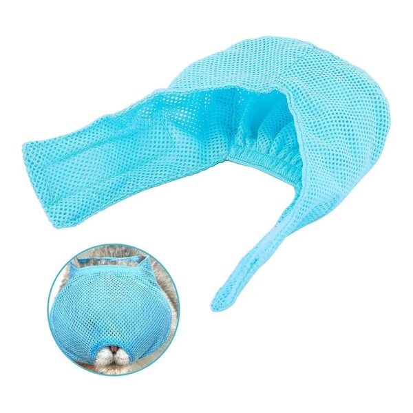 Breathable Mesh Cat Muzzle for Anti Biting Scratching Meowing Protection