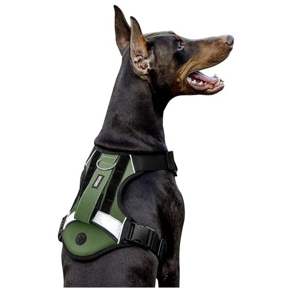 Breathable No Pull Dog Harness with Foam Padded Materials and Quick-Release Buckles