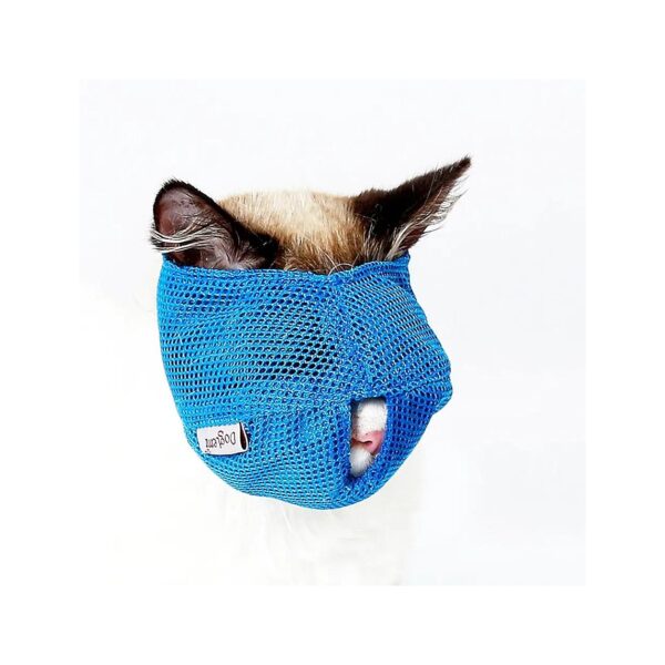 Breathable Nylon Mesh Cat Muzzles Prevent Biting and Chewing for Grooming and Pet Care