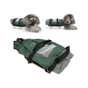 Breathable Pet Drag Bag Scooter with Stable Pet Wheelchair for Small to Medium-Sized Dogs