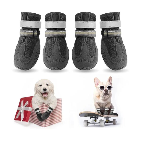 Breathable Soft Dog Hiking Shoes for Medium Large Dogs