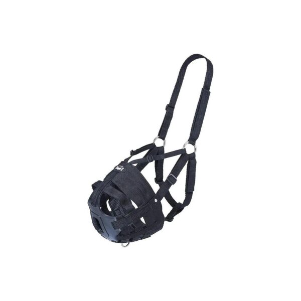 Breathable V-Strap Muzzle for Small Horses with Adjustable Fit and Easy Closure