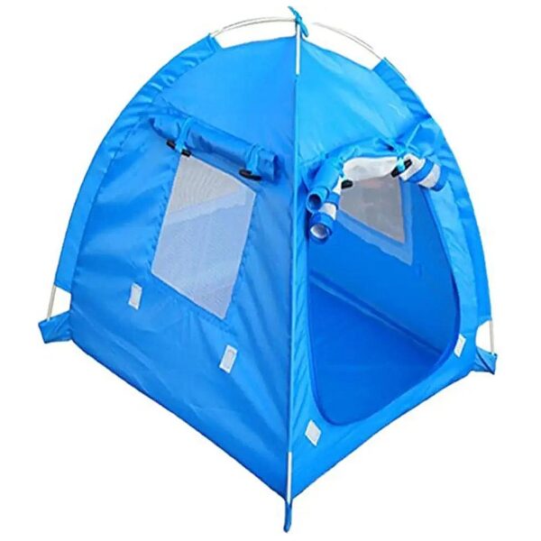 Breathable and Easy to Clean Pet Bed Tent with Oxford Cloth - Blue