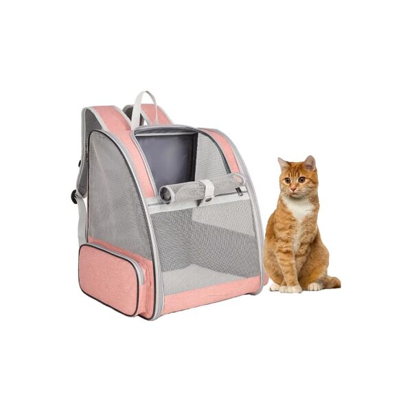 Breathable and Portable Pet Backpack for Cats and Small Dogs Travel and Hiking Adventures