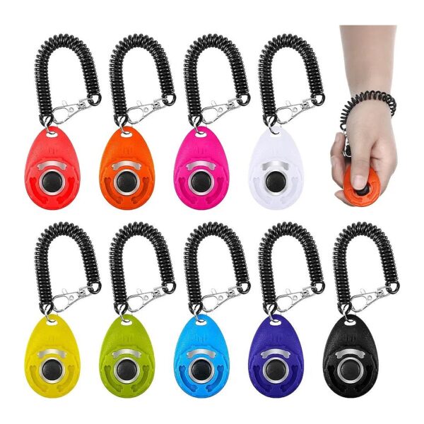 Bright Color Clicker Training Devices for Dogs Cats Birds Horses