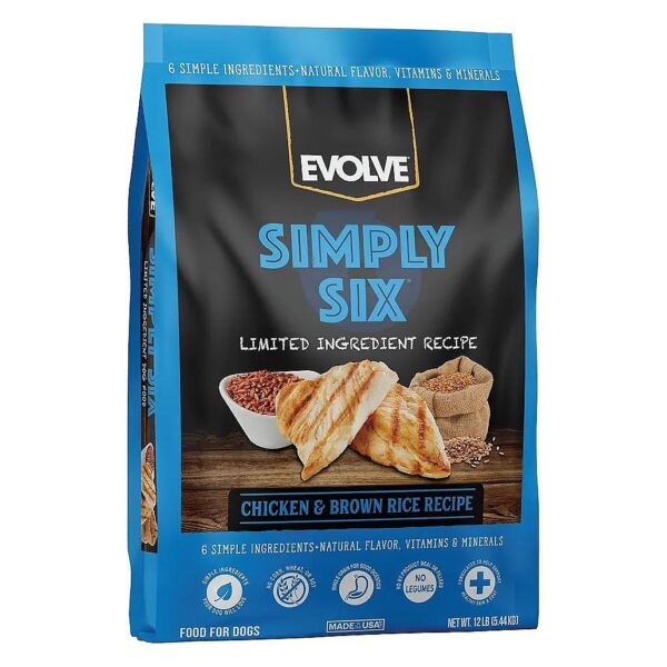 Brown Rice Based Grain Dog Food with Chicken Flavor for Easy Digestion