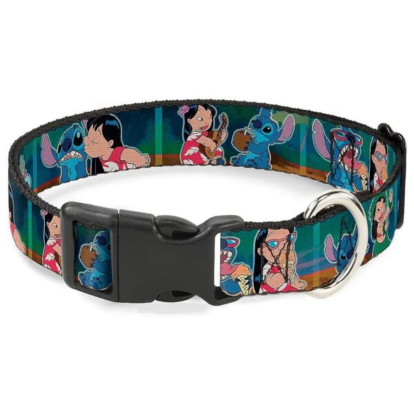 Buckle Down Clip Collar for Small Dogs with 5-Scene Lilo Stitch