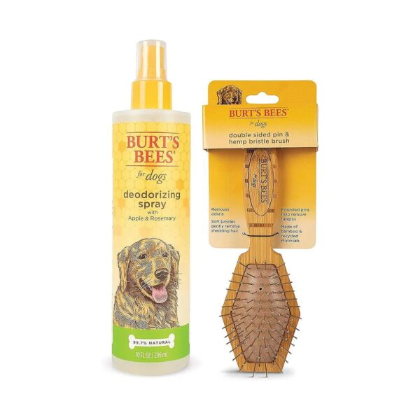 Burt's Bees Inspired Dog Brush for Improving Coat Health and Appearance