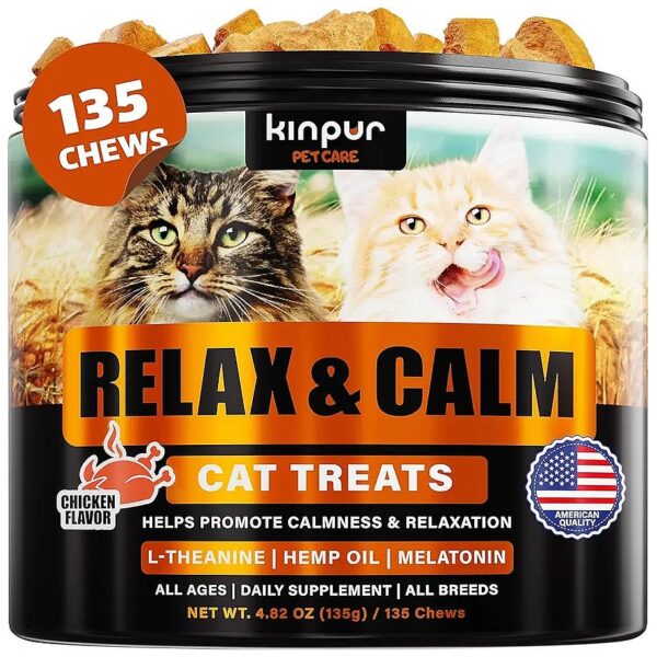 Calming Cat Treats Help Reduce Stress Anxiety Aggressive Behavior