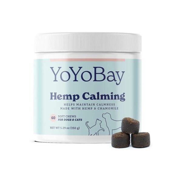 Calming Chews for Dogs with Organic Hemp Seed Oil and Honey