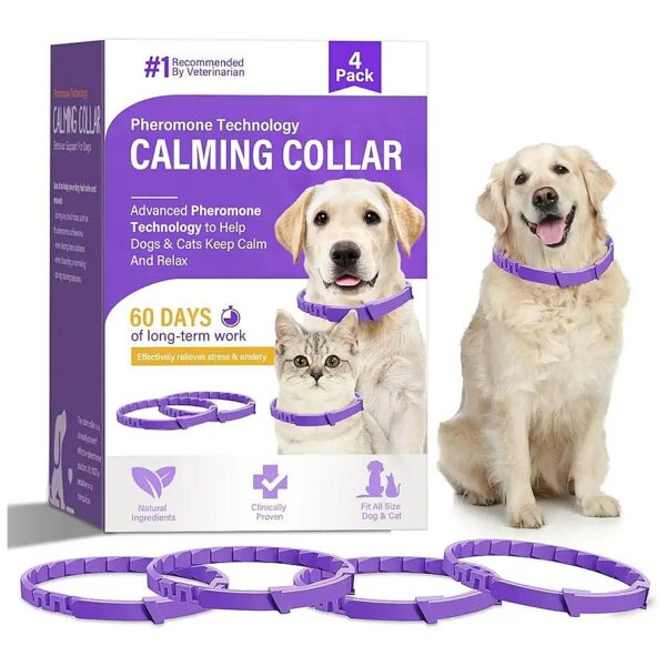 Calming Collar for Dogs with Relaxing Pheromone for Fear Relief