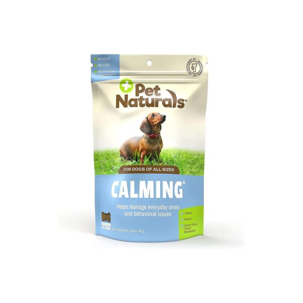 Calming Dog Food Supplement, 30 Chews, Supports Stress-Free Behavior, No Sedatives