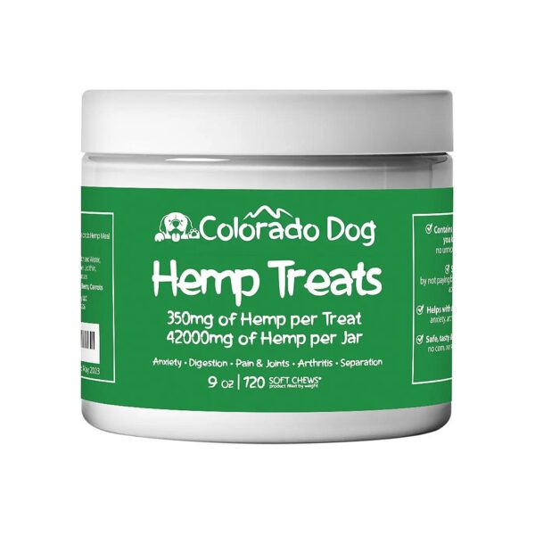 Calming Hemp Oil Dog Treats for Dogs with Anxiety and Stress Relief