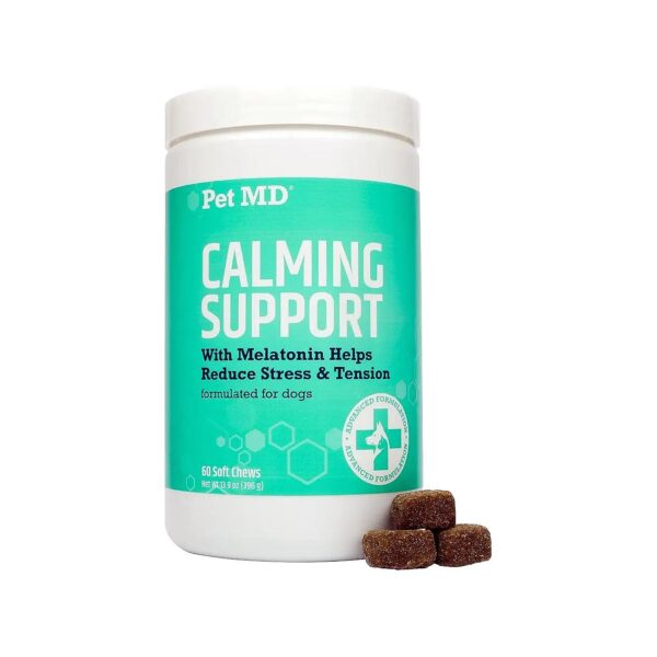 Calming Treats for Dogs with Melatonin and Ginger for Acute or Chronic Anxiety