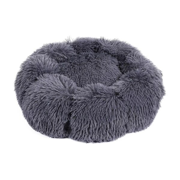 Calming and Soothing Dark Gray Pet Bed for Small Pets