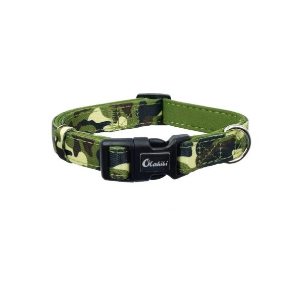 Camouflage Dog Collar with Neoprene Padded Material for Small to Large Breed Dogs