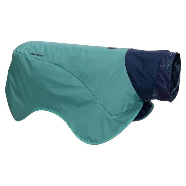 Camping and Hiking Dog Towel, Small Size, Aurora Teal Color, Waterproof and Quick-Drying